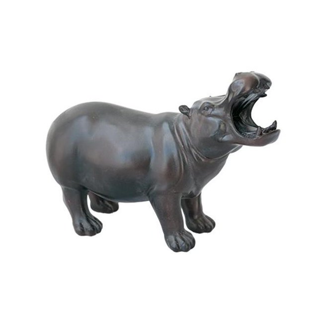 Zentique TME4617003CO 13 x 9 x 5 Po Résine Hippopotame