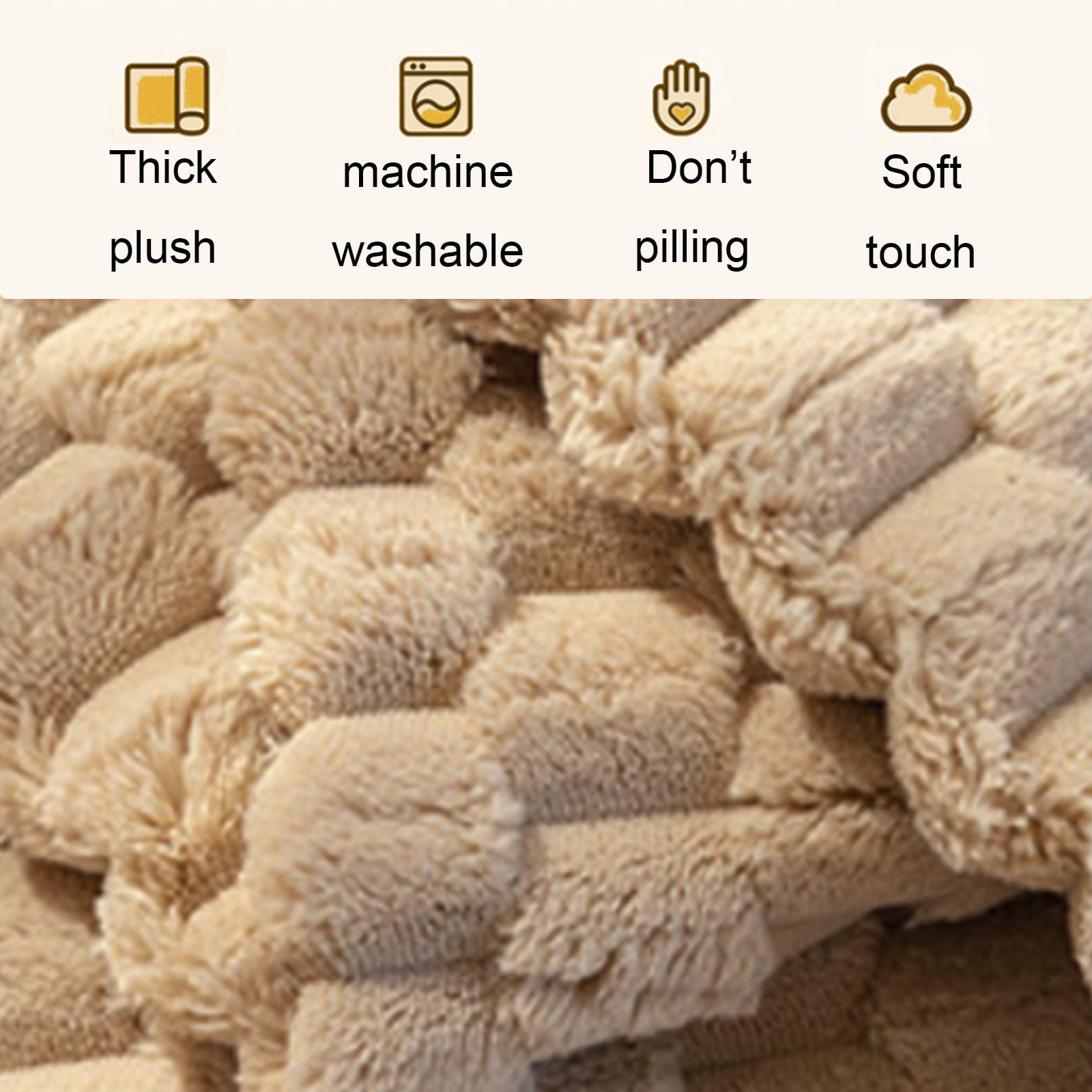 Non Slip Sofa Cover Washable for Seater Couch Cover, Thick Plush Sofa Cushion Protector, Soft Flocked Fabric Couch Cover for Pets and Home Use, 70.8 x 27.6 in