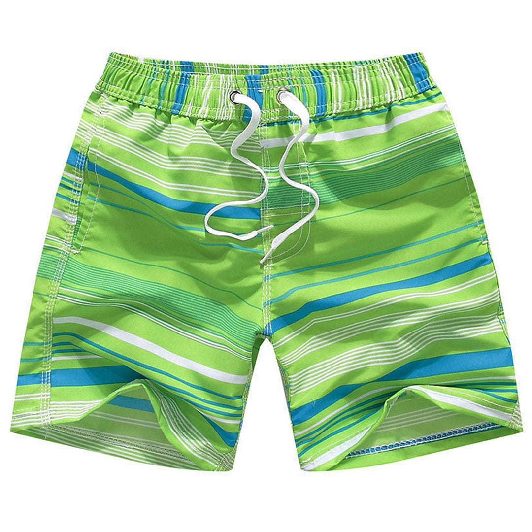 Hiheart Boys Summer Patterned Swimsuit Quick Dry Swim Trunk With mesh ...