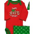 thumbnail image 2 of Gerber Infant Girls Red Best Gift Ever Christmas 3 Piece Outfit Set 0/3M, 2 of 3