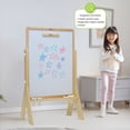 thumbnail image 6 of Little Partners Contempo Art Toddler Easel - Adjustable Height Two-Sided Paint Station for Kids with Chalk Board, Magnetic Dry Erase Board, Paper Holder, Paint Containers - Natural, 6 of 10