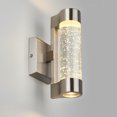 thumbnail image 3 of Artika Bubble Flow Modern LED Outdoor Wall Light, Silver, 3 of 4