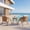 Teak Finish + White Cushion, variant on Christopher Knight Home 3-Piece Coastal Patio Chat Set, Rattan Chairs with Wood Side Table, Teak+White