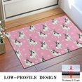 thumbnail image 3 of Pink French Bulldog Love Heart Door Rugs,Washable Non Slip Door Mats Indoor,Decorative Door Mats,Entry Mat Indoor for Entrance,Bedroom,Kitchen,Bathroom,16"x24", 3 of 6