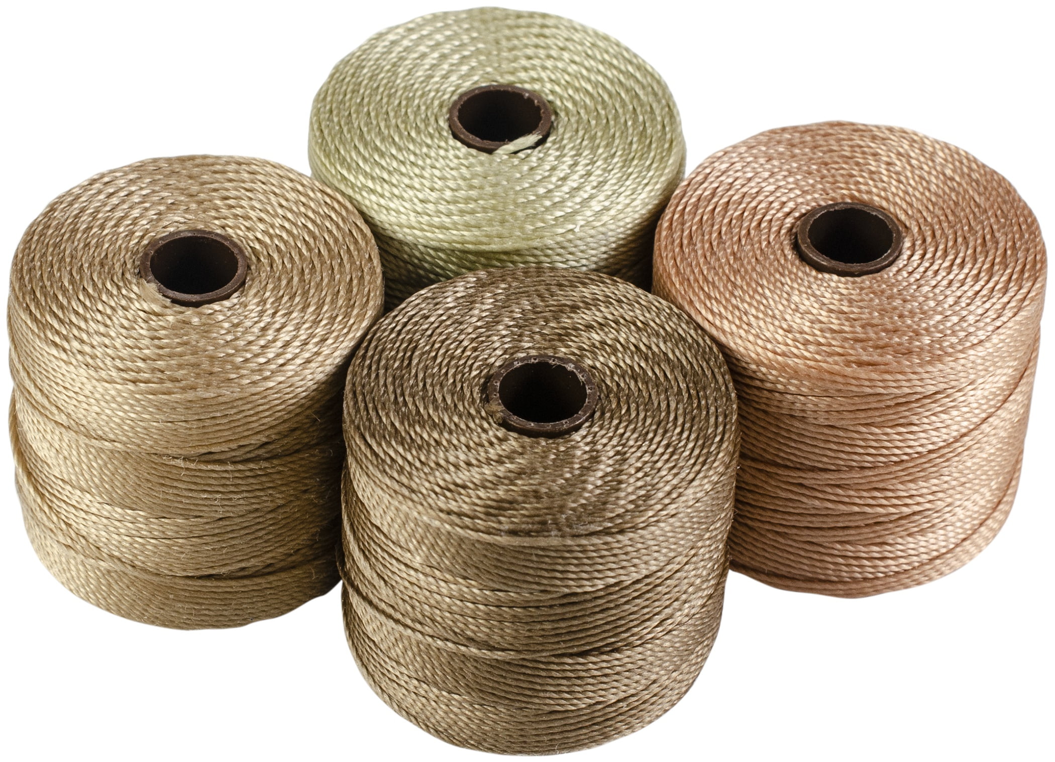 Beadsmith SLon Bead Cord TEX210 4/PkgWarm Neutrals