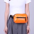 thumbnail image 3 of Bolso de cadera para mujer bolsa de cintura acolchada de algodón ligero bolso de salida diario suave para mujer, 3 of 9