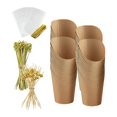thumbnail image 4 of Cajas desechables para refrigerios, vasos para helado, vasos para conos de comida multiusos, soporte para patatas fritas, cajas de papel Kraft para, 4 of 9
