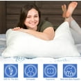 thumbnail image 2 of 2 Pack King Size Bamboo Pillow, Memory Foam Bed Pillows with Washable Pillowcases, King (2 Pack), 2 of 5
