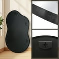 thumbnail image 5 of TEWLOSS Irregular Wall Mirror Cloud Shaped Asymmetrical Mirrors for Bathroom 36"x20", Black, 5 of 8