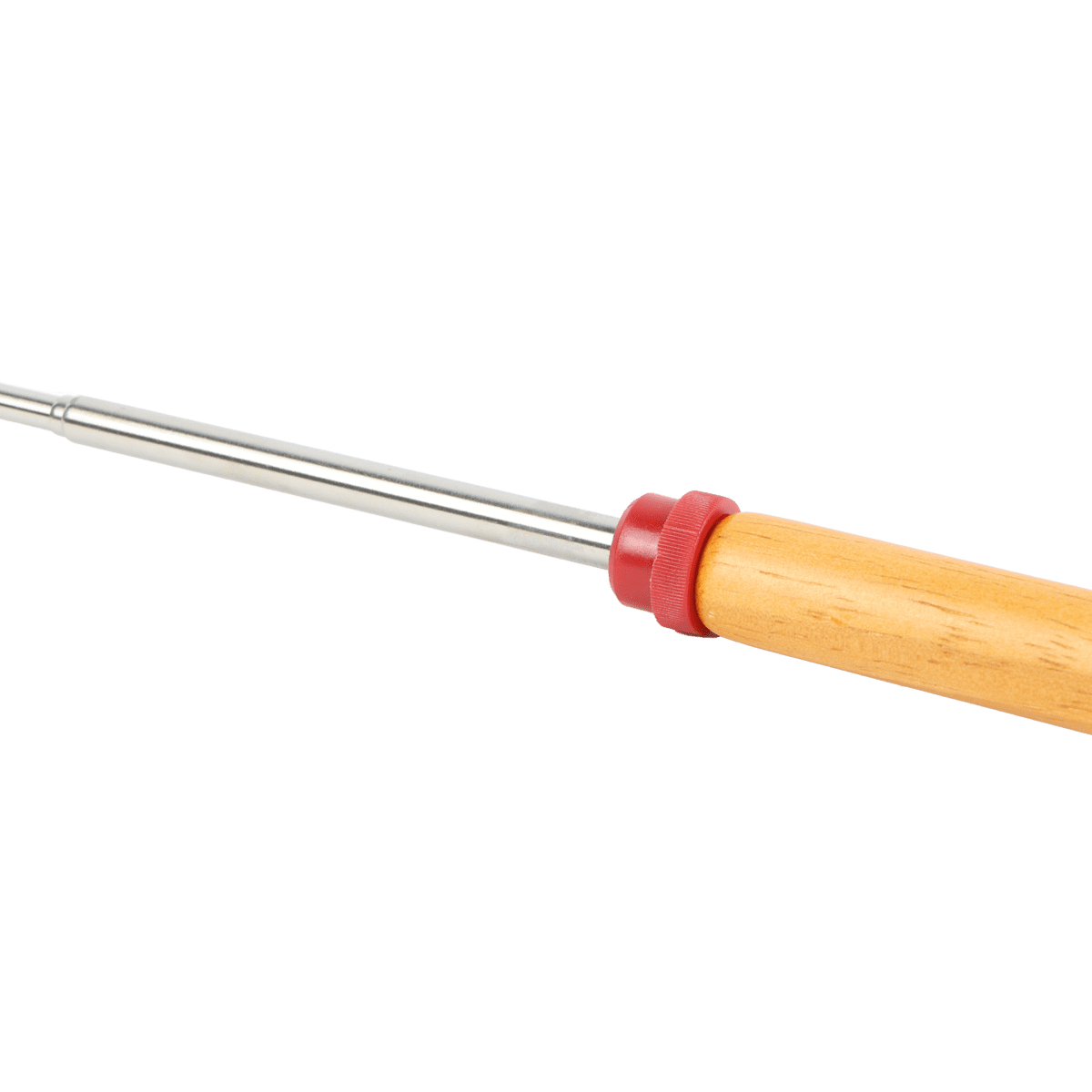 Coghlan's Telescoping Fork – Stainless Steel 12.5–34in Extendable with Wooden Handle & Roller
