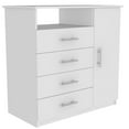 thumbnail image 4 of Home Square 3-Piece Set with Armoire & Nightstand & Dresser in White, 4 of 25