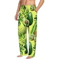 thumbnail image 2 of Fotbe Men'S Kiwi And Avocadoclassic Pajama Pants With Elastic Waist And Drawstring Pockets，Pajama Pants Mens Lounge Pants Super Soft, 2 of 9
