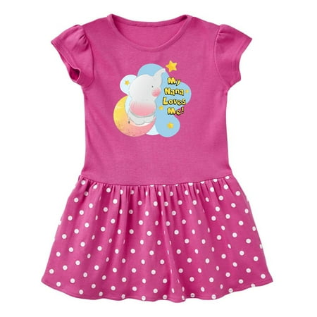 

Inktastic My Nana Loves Me Gift Toddler Girl Dress