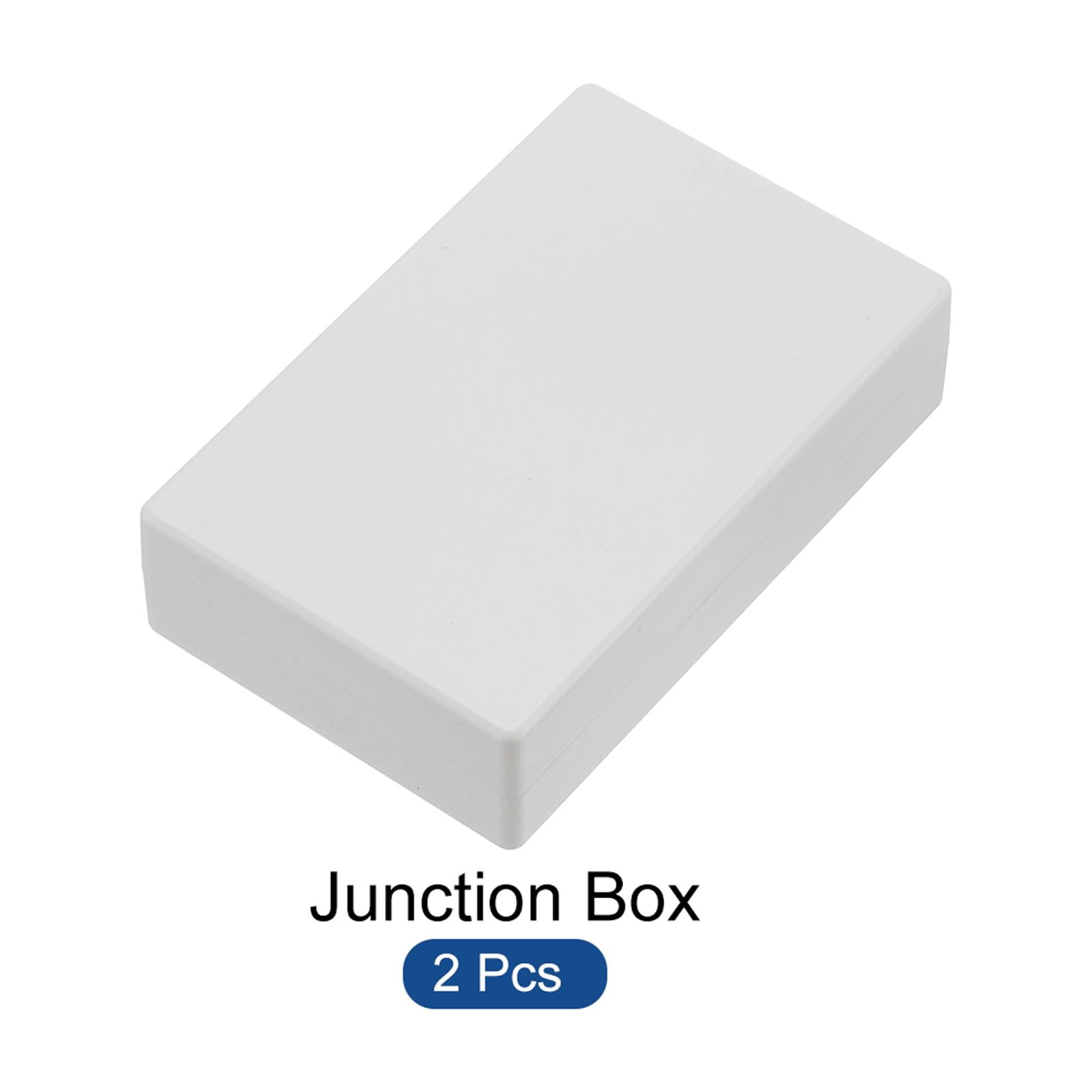 Uxcell 4.92" x 3.15" x 1.26" Junction Box DIY Wiring Box Enclosure Project Case ABS for DIY Projects Grey, 2 Pack
