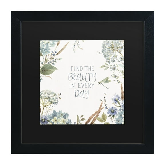 Lisa Audit 'Bohemian Blue 11' Matted Framed Art