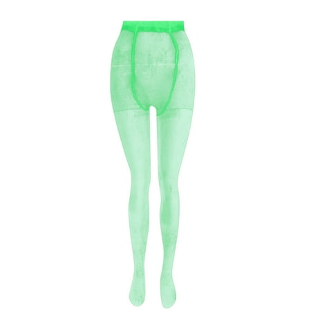 

sebtyili women s glowing reflective pantyhose fishnet stockings hollowed out bar not in gear bottoming stockings