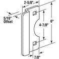 thumbnail image 2 of Brass Plated Steel Out-Swinging Latch Guard Plate, 2 of 2