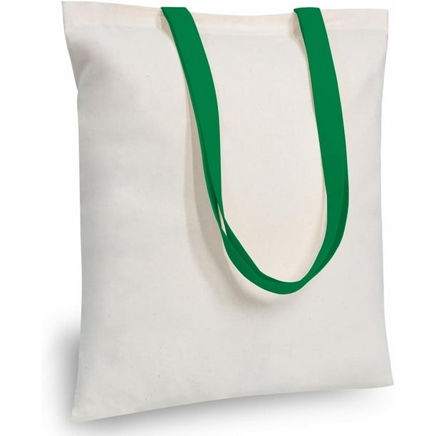 TOPDesign Paquete de 5 bolsas económicas de algodón de 16.0 x 15.0 in, color negro, ligeras, medianas, reutilizables, para compras de comestibles, adecuadas para bricolaje, publicidad, promoción, rega