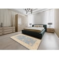 thumbnail image 5 of Ahgly Company Machine Washable Indoor Rectangle Traditional Dark Goldray Area Rugs, 2' x 5', 5 of 7