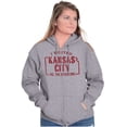 thumbnail image 4 of I Visited Kansas City Funny Souvenir Unisex Fleece Graphic Zip Up Hoodie Brisco Brands 2X, 4 of 5