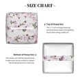 thumbnail image 5 of KLL Orchids Flowers Print Tissue Box Cover,Leather Tissue Holder Square Facial Tissue Case Facial Paper Organizer Dispenser for Bathroom, Vanity Countertop, 5 of 7