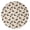 Doberman Heart Varied, variant on 60 Inch Round Flannel Blanket for Adults & Kids, Soft, Cozy, Lightweight, Home, Travel, Indoor & Outdoor,Doberman Heart Varied Beige Pattern