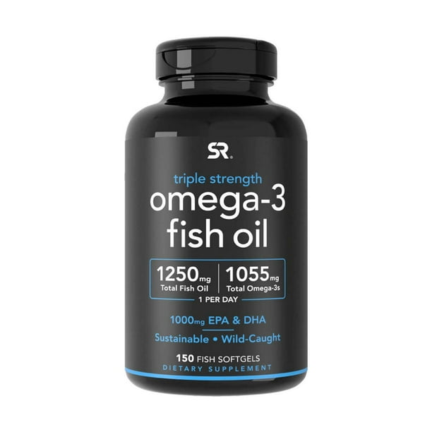 Sports Research Triple Strength Omega3 Fish Oil, 150 Fish Softgels