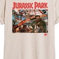 thumbnail image 3 of Jurassic Park - T-Rex Banner Scene - Juniors Oversized Graphic T-Shirt, 3 of 5