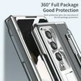 thumbnail image 5 of for Samsung Galaxy Z Fold 3 Case, Luxury Ultra Slim Plating Hard PC Shockproof Drop Protection Phone Case Cover for Samsung Galaxy Z Fold 3 5G, Silver, 5 of 7
