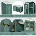 thumbnail image 6 of 36'' Wall Mounted Bathroom Vanity with Ceramic Sink, Floating Bathroom Storage Cabinet with 3 Drawers, Solid Wood Frame Bathroom Cabinet, 6 of 9