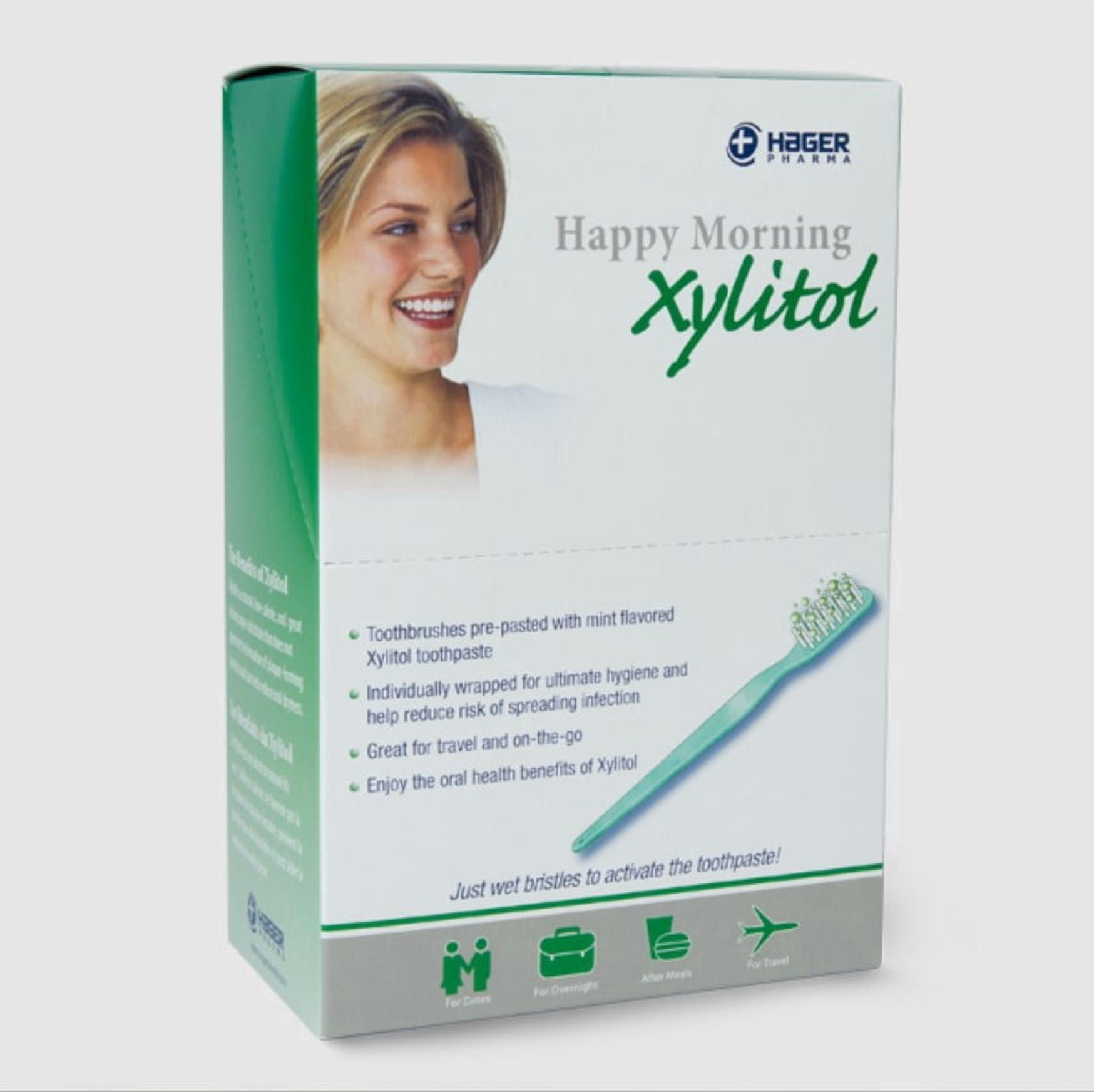 HAGER PHARMA, TBRUSH,W/XYLITOL,HPY MORN CT