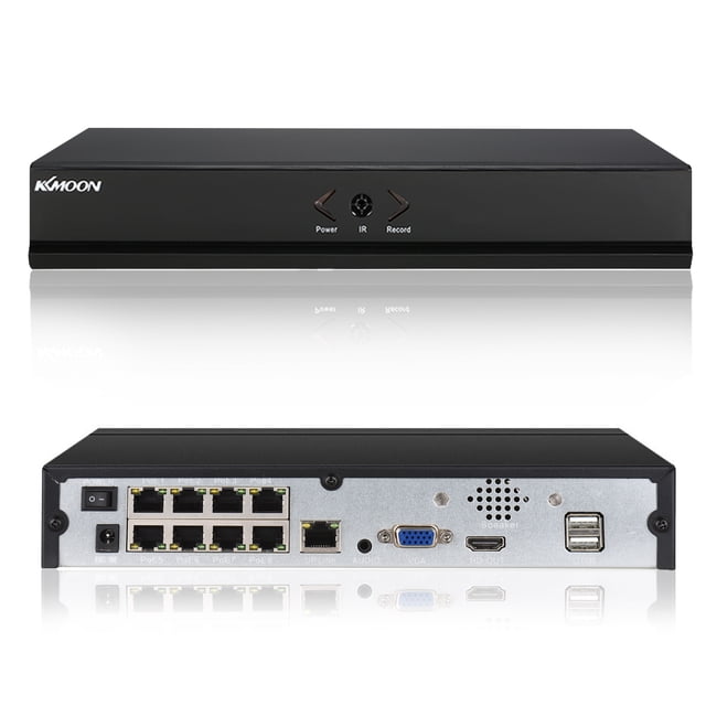 Grabadora de video en red PoE de 8 canales, 4K / 5MP / 4MP / 1080P NVR compatible con P2P