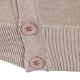 thumbnail image 6 of Juslio Men Sweaters Cardigans Outerwear Solid Crew Neck Knit Thickened Button, 6 of 9
