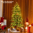 thumbnail image 2 of Gymax 6 FT Artificial Christmas Tree w/714 Branch Tips 260 LED Lights 3 Timers Remote, 2 of 10