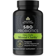 Probiotics for Mental Clarity by Ancient Nutrition, Once Daily Probiotics 30Ct, Helps Promote Mental Clarity and Concentration, Supports Healthy Energy and More Restful Sleep, 25 Billion CFUs*