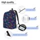 thumbnail image 3 of Balery Cute Line Fish Mochila Clásica Impresa Básica para Viaje, Mochila Escolar Resistente al Agua, Mochila de Lona con Correas Ajustables-Small, 3 of 5