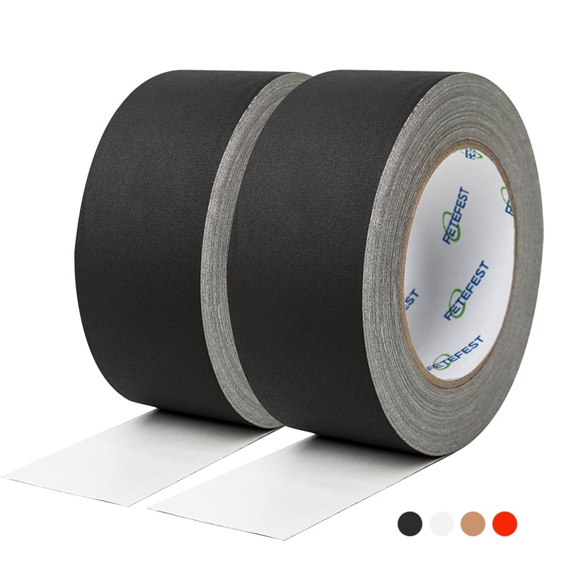 Gaffers Tape Black 2/Pack Heavy Duty, 2" by 30 Yards each, Professional