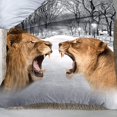 thumbnail image 3 of 3D Animal Lion Quilt Cover Bedding Duvet Cover Set with Pillow Case(Queen), 3 of 4