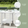 thumbnail image 6 of WestinTrends Aruba 2-Piece Outdoor Patio Chaise Lounge Chair with Wheels & Cup Holder with Patio Side Table, White, 6 of 16