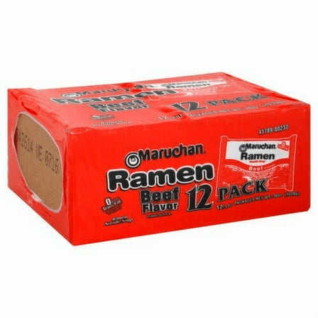 Maruchan Ramen Noodle Soup, Beef Flavor, 12 Pack