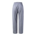 thumbnail image 5 of Sngxgn Women Casual Wide Leg Pants High Waisted Business Work Casual Pants Loose Pants(Blue,S), 5 of 6