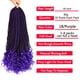 thumbnail image 3 of Hello de ganchillo HVN-KVVM Senegalese Twist de 18 pulgadas, color morado, 5 paquetes, 3 of 6