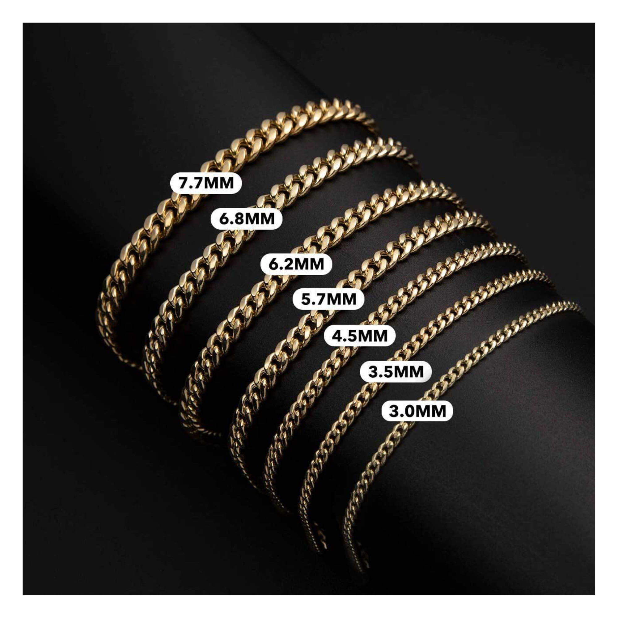 Miami Cuban Link Chain Anklet 10K & 14K Yellow Gold, Unisex Adult - Goldum NYC