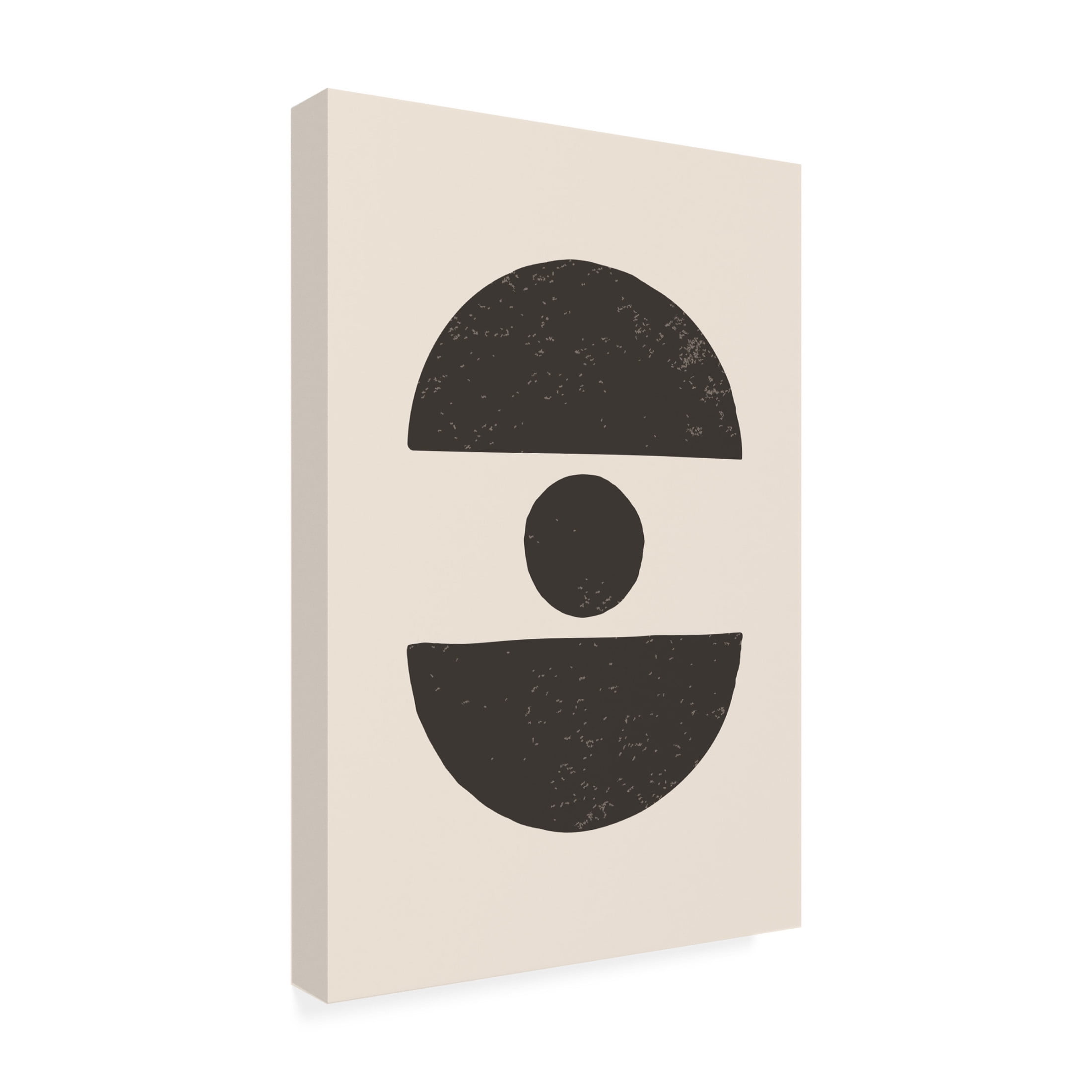 Trademark Fine Art jay stanley Black Abstract Shapes Series 4 Canvas Wall Art
