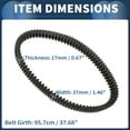 thumbnail image 4 of Drive Belt V-Belt No.0823231 for Arctic Cat 1000 2010 2011 2012 2013 2014 2015 2016 2017 ATV UTV, 4 of 7