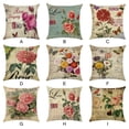thumbnail image 4 of Yuarrent Funda de cojín decorativa con estilo para cambiar fácilmente decoración del hogar funda de almohada de flores kztym001-8 Type1 NO1, 4 of 6