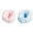 A003- C, variant on Squishy Relaxation Toys with Textured Donut Design, 2-Pack, Pink and Blue, for Kids and Adults, Sensory Squeeze Toys