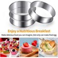 thumbnail image 2 of Moldes para muffins Yuxing juego de 20 de acero inoxidable 3,15 pulgadas plateados, 2 of 5