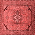 thumbnail image 1 of Ahgly Company Indoor Square Oriental Red Industrial Area Rugs, 7' Square, 1 of 4