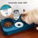 thumbnail image 2 of Cuencos para gatos, cuenco para mascotas, cuenco para mascotas, cuenco para gatos para agua y comida, 3 en 1, dispensador de agua automático perfecto, cuello protector inclinable para gatos y perros,, 2 of 5